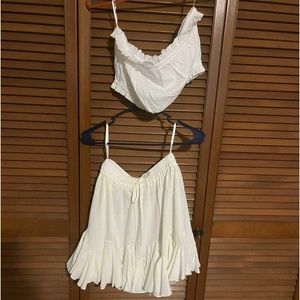 Boutique, aakaa, bandeau top and skirt set. Size M.
